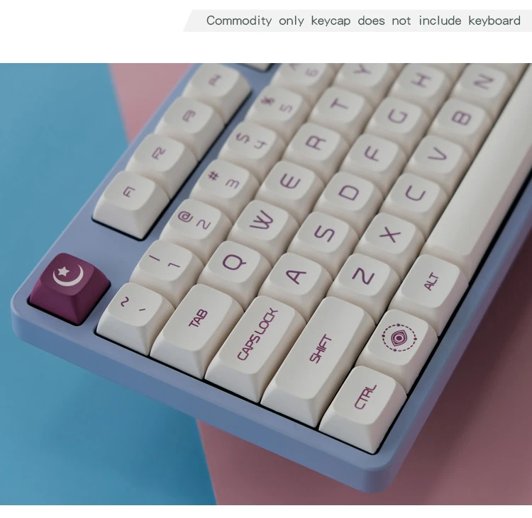 139 Keys QX1 Profile Dye Sub Keycaps Purple Theme For GMMK Pro Cherry Mx Switch Mechanical Keyboard Keycaps Similar to XDA magic keyboard pc