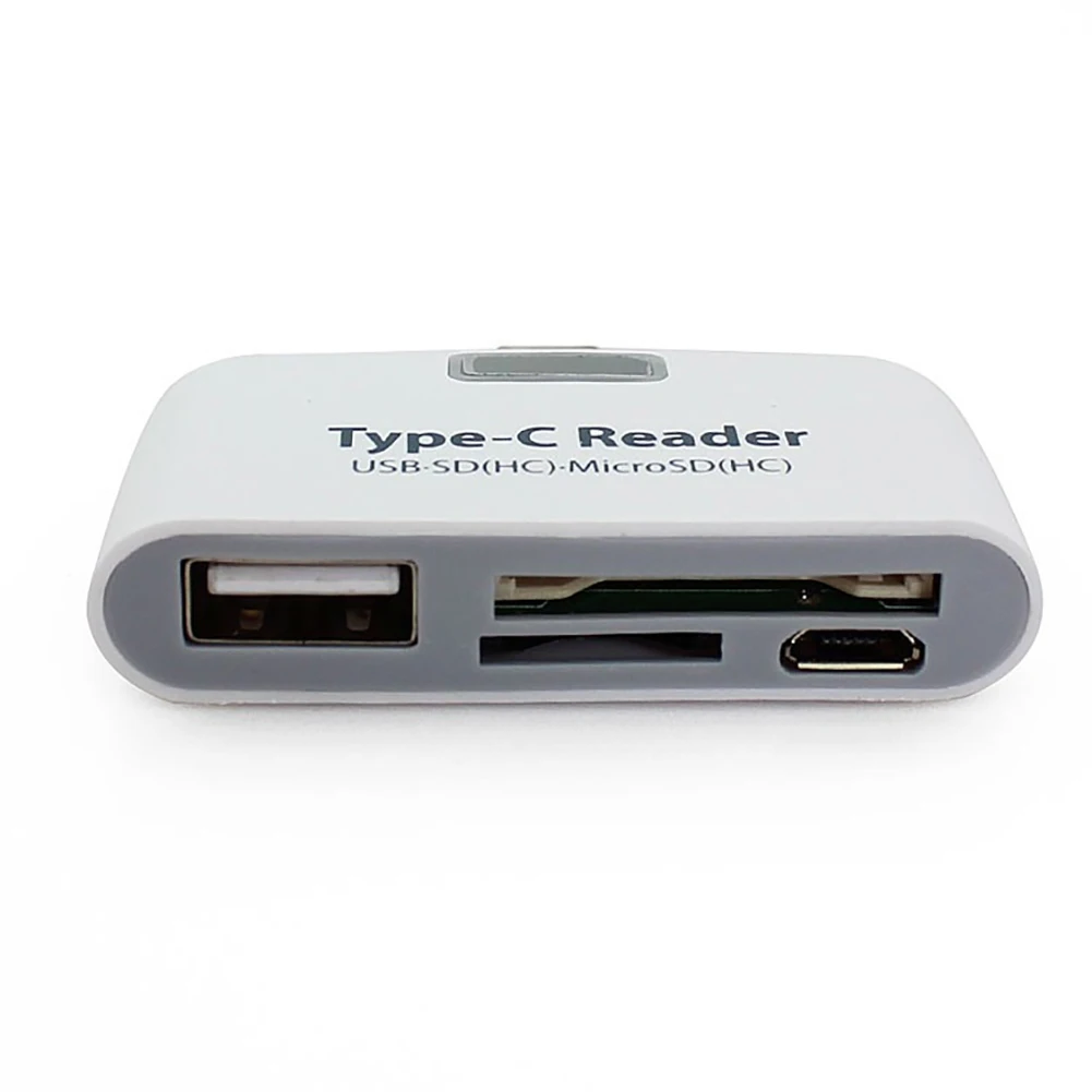 Новый Белый/Черный Многофункциональный 4 в 1 USB 3,1 type C USB-C TF Micro OTG кардридер #825 Новый