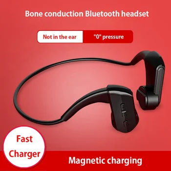 

Magnetic Charging Bluetooth V4.1 Wireless Earphones Lightweight Smart Bone Conduction E3 Sports Running Headset IP66 Waterproof