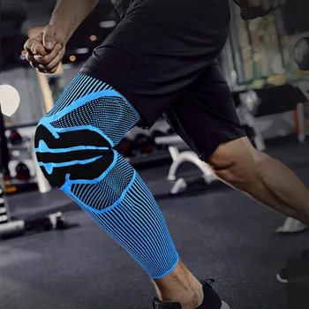 

Sport Protector WorthWhile Elastic Silicon Padded Basketball Knee Pad Support Patella Nylon Kneepad For Fitness Gear Volleyball