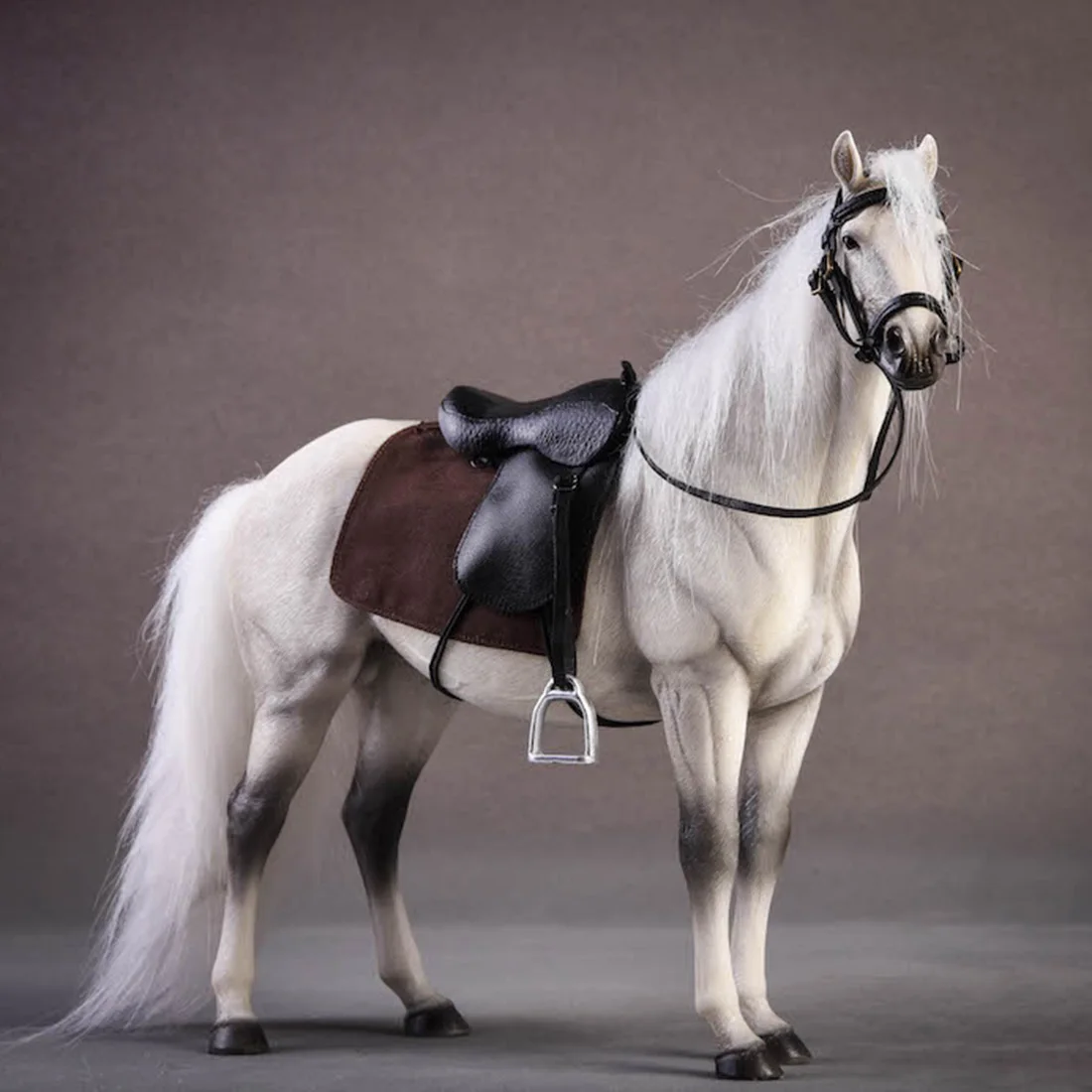 Skup NFSTRIKE 20cm 1 12 skala niemcy Hannover Warm Blooded Model dekoracja konia skala akcesoria do modeli jasnobrązowy