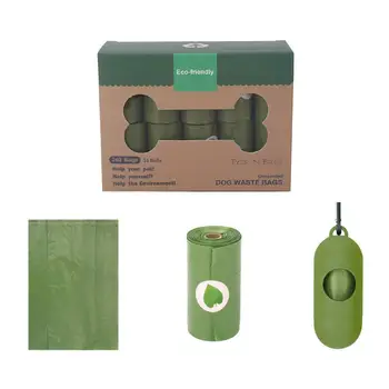 

16 Roll Biodegradable Large Dog Poop Bags Outdoor Home Cats Waste Garbage Pouch