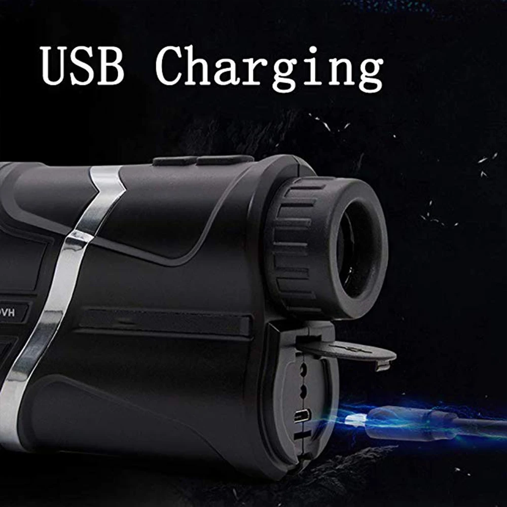 Лазерный дальномер для гольфа 1500 м usb зарядка Авто фокус дальномер 7X с блокировкой флага, непрерывное сканирование, 5 режимов с бесплатной батареей