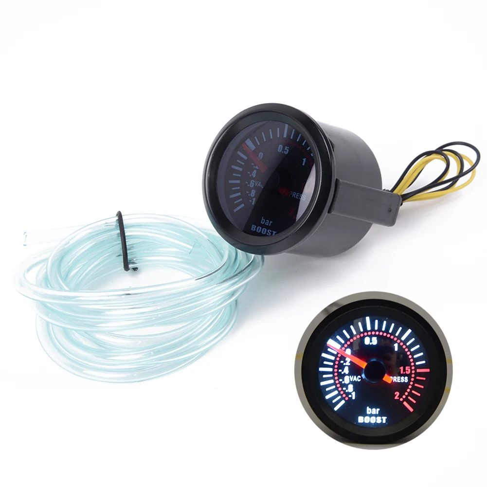 Прочный 52 мм Бар синие светодиодные фонари давление турбо Boost Gauge метр DC 12 В