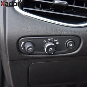 

For Chevrolet Malibu 2016 2017 2018 Stainless Steel Inner Front Head Light Switch Button Trim Headlight Cap Car Styling Stickers