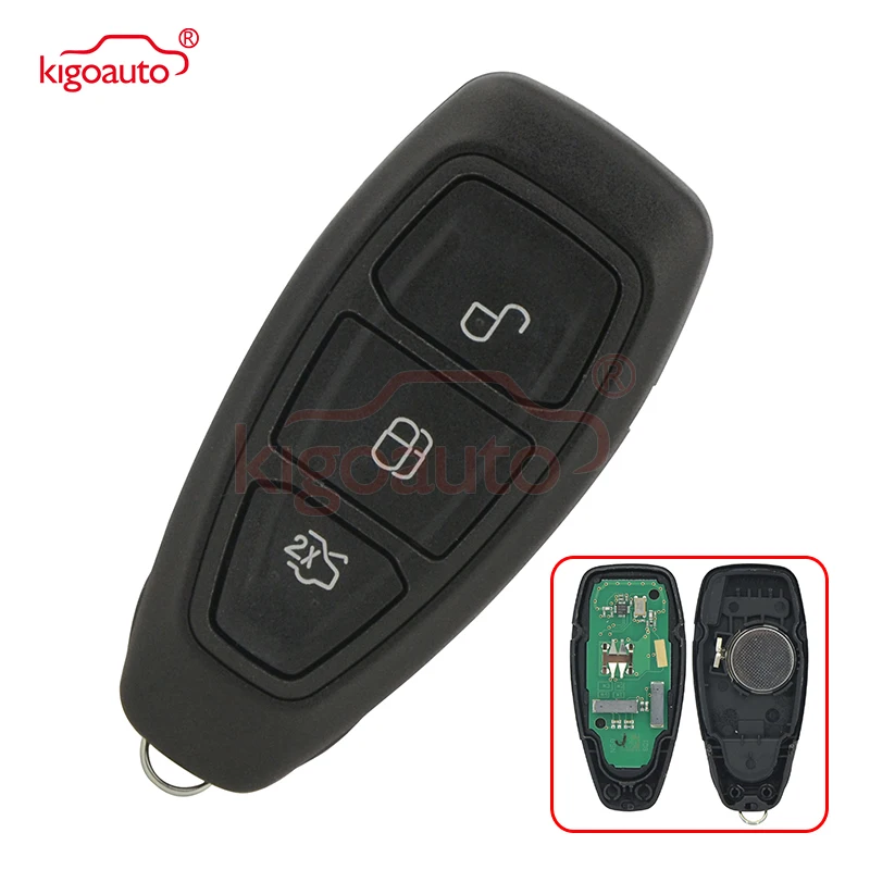 kigoauto 5WK50170 Smart Key 3 Button 434Mhz for Ford Kuga Focus Fiesta C-Max S-Max 2012 2013 2014 2015 kigoauto smart car key yzvwtoua for volkswagen touareg 2011 2012 2013 2014 2015 2016 2017 4 button 315mhz remote key