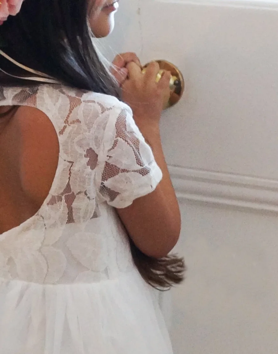 Vestidos De Comunion/ Платья с цветочным узором для девочек, кружевные платья для причастия из тюля, вечерние платья с короткими рукавами