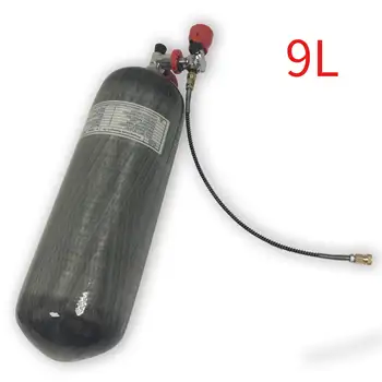 Kaufen AC109101 Zylinder Co2 Gewehr Pcp Luftgewehr Hpa Tank 9L Zylinder Für Tauchen Ce 4500Psi M18 * 1,5 Scuba Tank Druckluft Gewehre