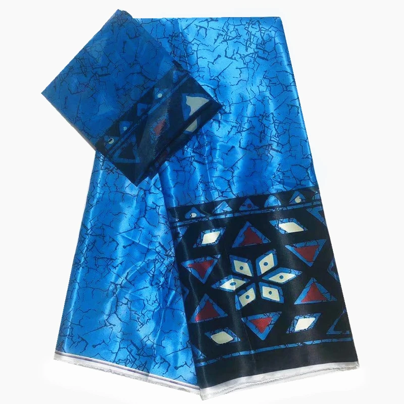 Красивая Анкара ткань Африканская шелковая ткань принты шелковый атлас африканская нигерийская кружевная ткань для ткани Материалы дизайн - Цвет: CS751027s2