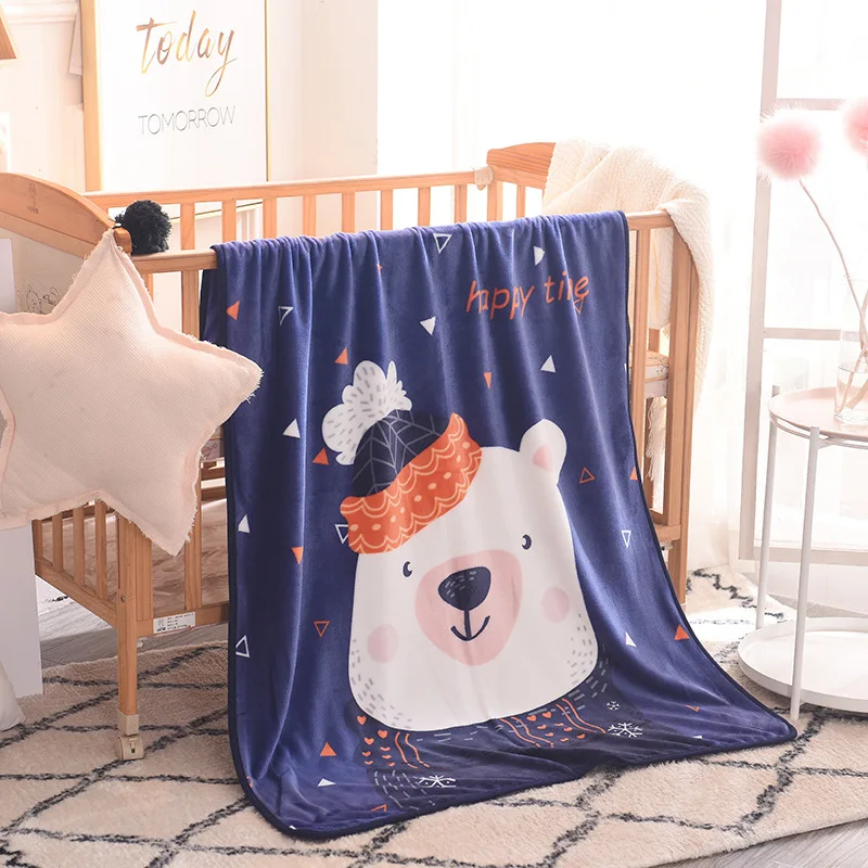 

Children Cartoon flannel Blanket Soft Skin-friendly Blanket kindergarten blanket Baby Blanket Throws on Sofa/Bed/Plane Travel