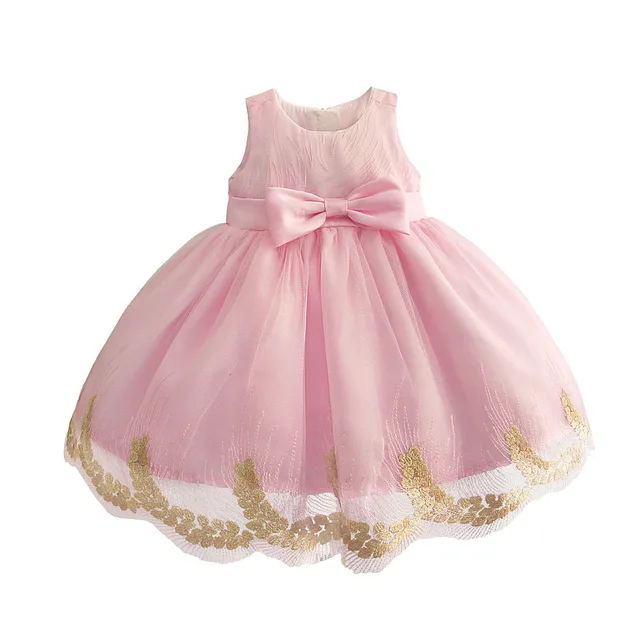 golden dress for baby girl