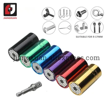 

Multifunction Hand Tools Universal Torque Wrench Set Sleeve 7-19mm Power Drill Ratchet Spanner