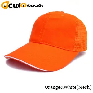 orange with mesh 10 шт./партия Высокое качество DIY ваша собственная Кепка на заказ логотип кепки s для женщин и мужчин Snapback пустые индивидуальные головные уборы папа Печатный колпачок - Цвет: orange with mesh