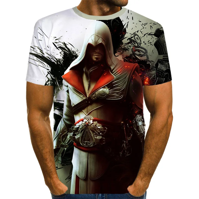 Call of duty Game 3D T-shirt streetwear for men and women popular short sleeves hrarjuku Game character casual tops t-shirts men