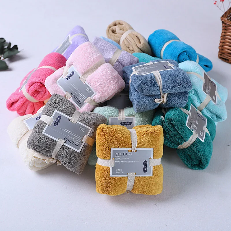 

Bath Wash Face Towel For Adults Baby Fast Drying Soft 36X75CM 2 Colors Thick Beach Towel High Absorbent Antibacterial