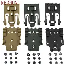 Safarilândia qls sistema de bloqueio rápido kit com qls19 & qls 22 acessórios coldre polímero para arma caso