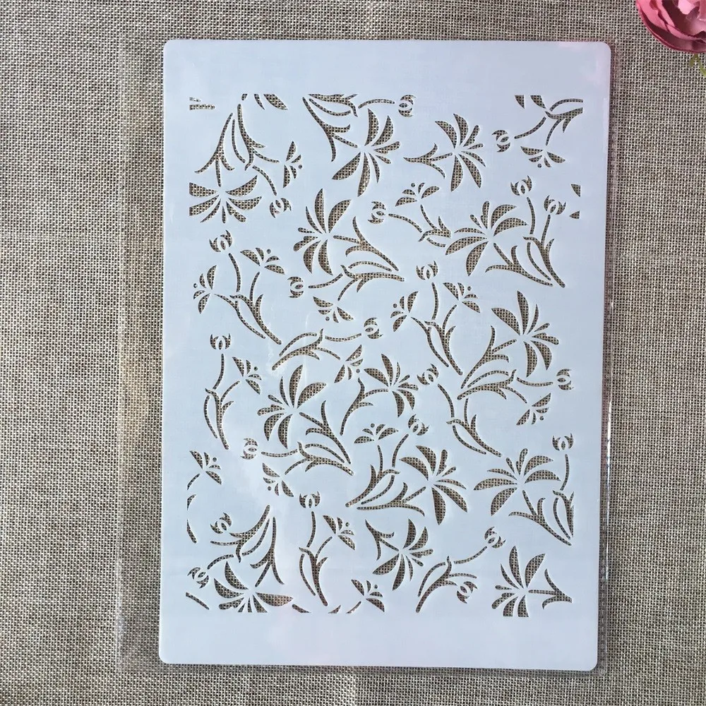 

Трафареты A4 29 см с текстурой травы для самостоятельного нанесения слоев, настенная живопись, Искусственный Декоративный шаблон