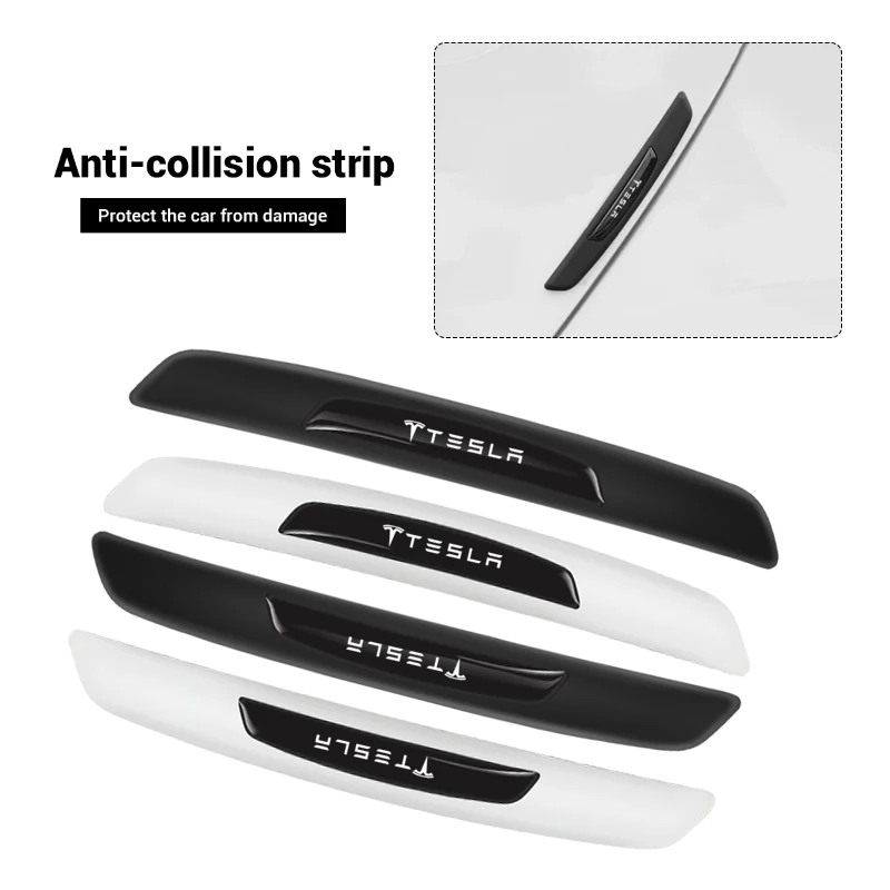 4 шт. защитные наклейки на дверь автомобиля Tesla Model 3 X S | Автомобили и мотоциклы
