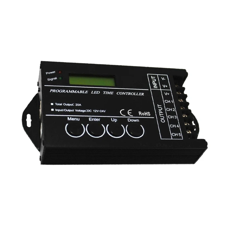

TC421 New WIFI connect time programmable controller DC12-24V with 5CH for RGB/RGBW led strip ligh ,time sync function led dimmer