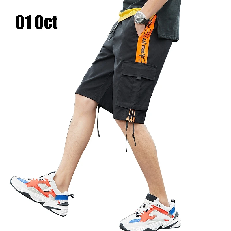 Летние повседневные шорты, стиль, мужские шорты, много карманов, хлопок, мужские свободные пляжные шорты
