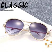 Роскошные бриллиантовые металлические очки, женские Уникальные брендовые дизайнерские солнцезащитные очки, прозрачные линзы, модные стильные солнцезащитные очки