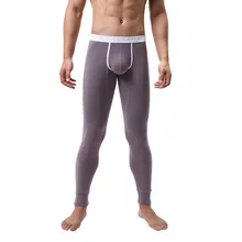 Мужские теплые полосатые сексуальные Стрейчевые дышащие термо-разделительные тонкие длинные штаны высокое качество поддержка Прямая поставка