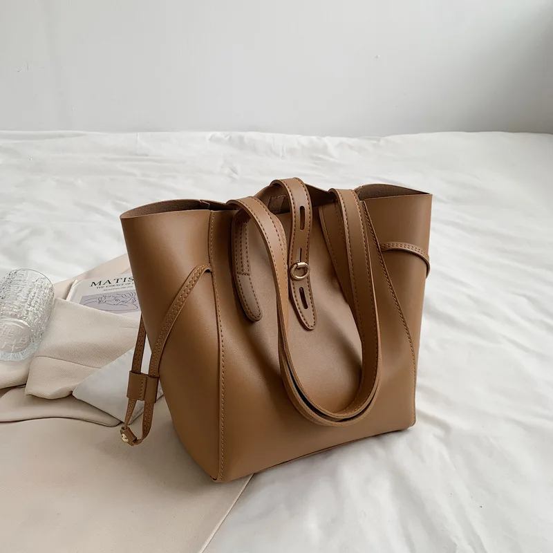 New Retro Bag Handbags 2021 Korean Fashion moda feminina  bolsas femininas de luxo Large-capacity Shoulder Bag 2-in-1 tote bag