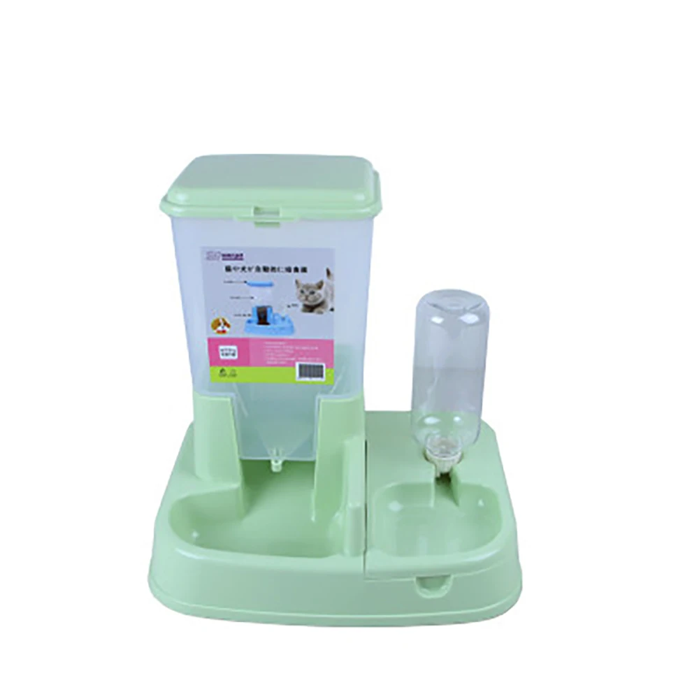 

Two In One Pet Automatic Drinking Fountain Feeder Automatic Pet Feeder Dog Food Dispenser Water Dispenser Cat Water Fountain