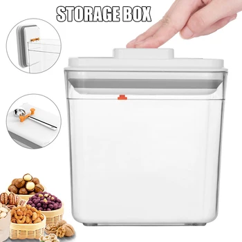 

Airtight Multifunctional Food Container Sealed Transparent Storage Box for Kitchen J99Store