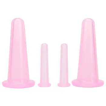 

4PCS/SET Strong Suction Silicone Body Massager Vacuum Cupping Cups Anti Cellulite Vacuum Cupping Cup