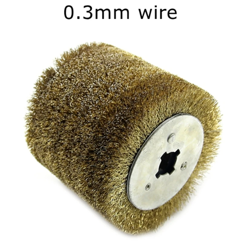  WSFS Hot Wire Brush Wheel Wood Open Paint Polishing Deburring Wheel for Electric Striping Machine