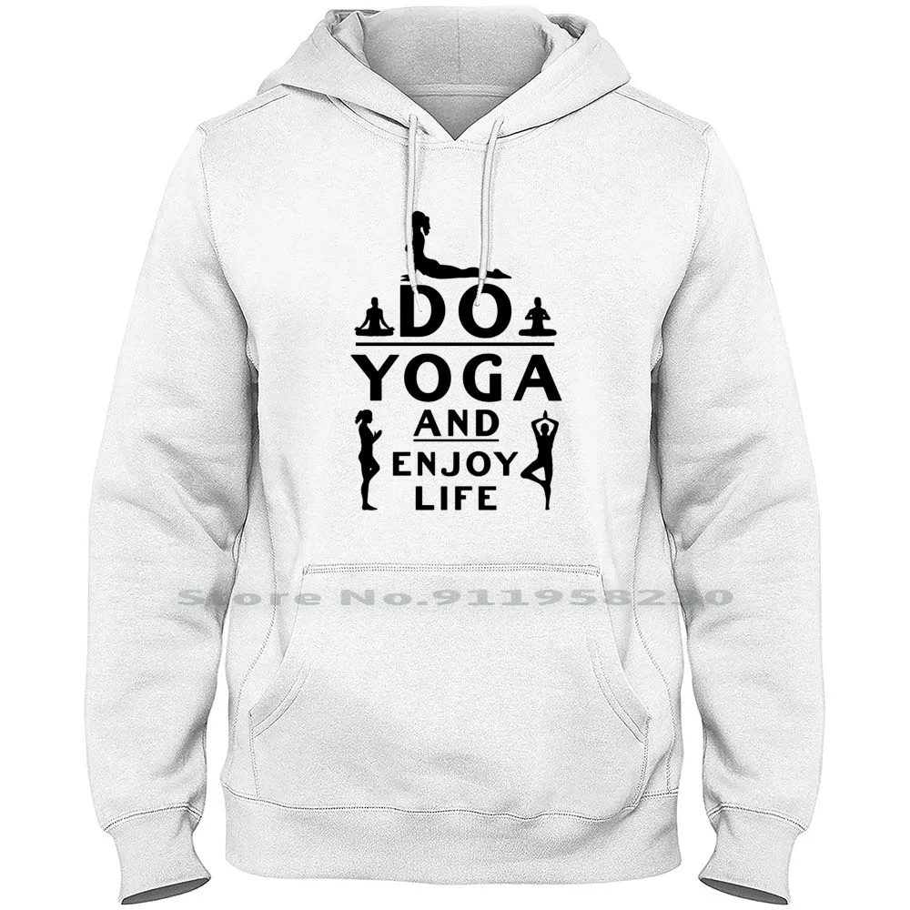 Yoga Do Yoga E Goditi La Vita Felpa Con Cappuccio Maglione Cotone Rilassamento Frequenza Allenamento Esercizio Salute Goditi Yoga Ture Body Joy Fit Do