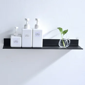 

Black Bathroom Shelves Wall Mounted Shower Storage Shelves Organizer for Bathroom Kitchen Shelves Bathroom Accessories
