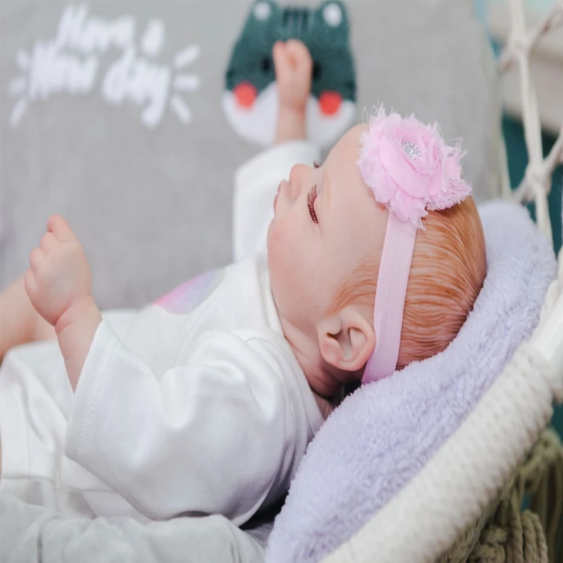 T5ecリアルなベビー幼児人形 19インチのスリーピングドール リアルな新生児人形 ヘアドレス付きギフト Null Aliexpress
