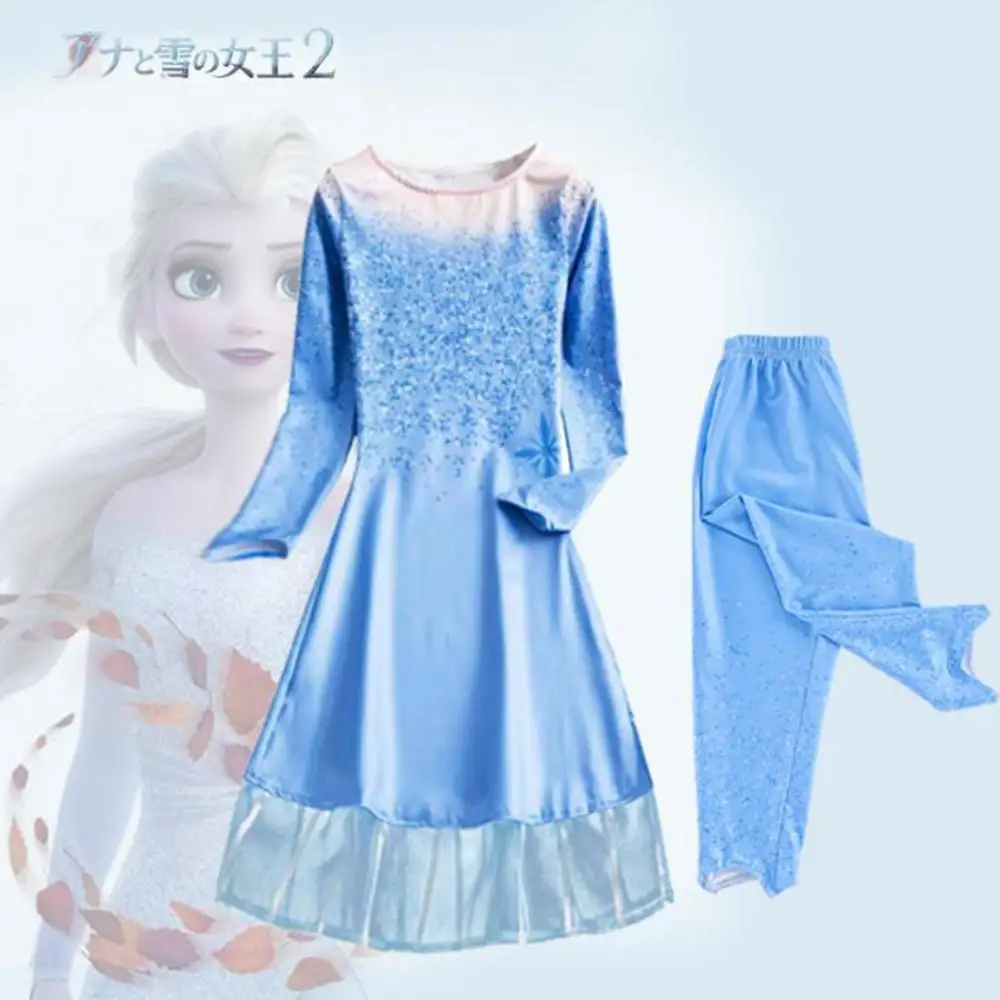 Frozen 2 Elsa Queen vestidos Cosplay vestuario Anna princesa vestidos niños  ropa de una pieza traje de navidad niños regalo|Disfraces para niñas| -  AliExpress