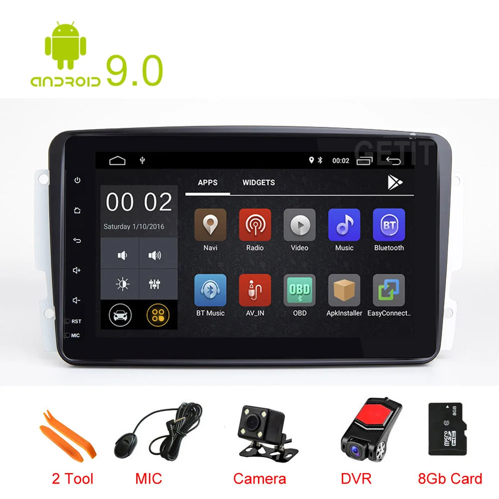 

8" Android 10 Car Radio Stereo GPS Navigation for Mercedes Benz W168 W209 C209 W203 W463 W208 Viano Vito W639 W163 W463