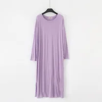 Winter Nightdress Women Modal Cotton Long Sleeve Nightgown Comfortable Loose Sleepwear Spring Autumn Night Shirt Female Dresses - Image 2