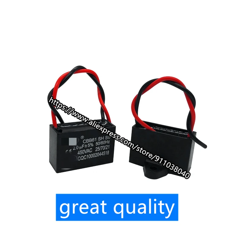 

2 шт./лот CBB61 450 в пусковой конденсатор двигатель вентилятор кондиционера 1 мкФ 1,2 мкФ 1,5 мкФ Ф 1,8 мкФ 2 мкФ 2,5 мкФ 3 мкФ Ф 3,5 мкФ AC Конденсатор вентилятора