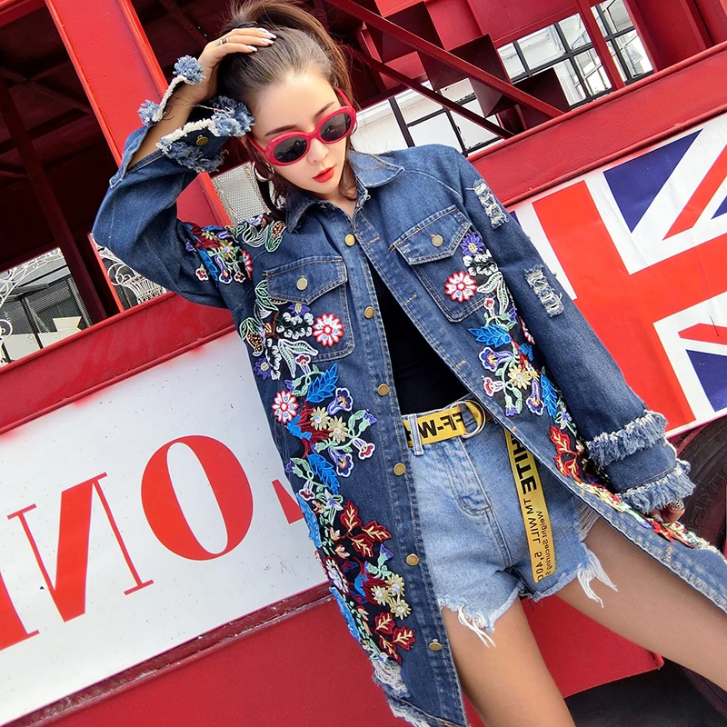 veste en jean dechire