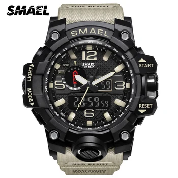 

SMAEL 1545 Watches Mens LED Digital Quartz Watch Men Sport Countdown Wristwatches Military Waterproof Clock Relogio Masculino