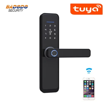 

WiFi Tuya APP remote control Intelligent Fingerprint Lock X2 support password IC card mechanical key