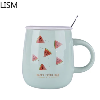 

Handmade Ceramic Mug with Spoon Lid Gifts for Teacher Tazas Divertidas Tea Cup Cute Office Mug Cute Coffee Mugs Personalized