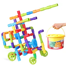 242 шт. Детские DIY строительные блоки для труб, головоломка, сборная игрушка, мраморные блоки, игрушки для детей, рождественские подарки