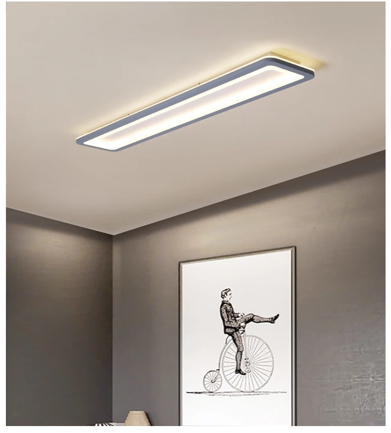 Dragonscence Modern Led Ceiling Lights For Bedroom Kitchen aisle Lights Plexiglass Long Strip Ceiling lamp lighting fixtures