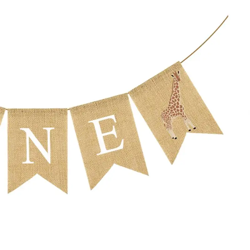 Burlap Banner Flags Flags Decorations Party Flag Fishtail Flag Burlap Banner