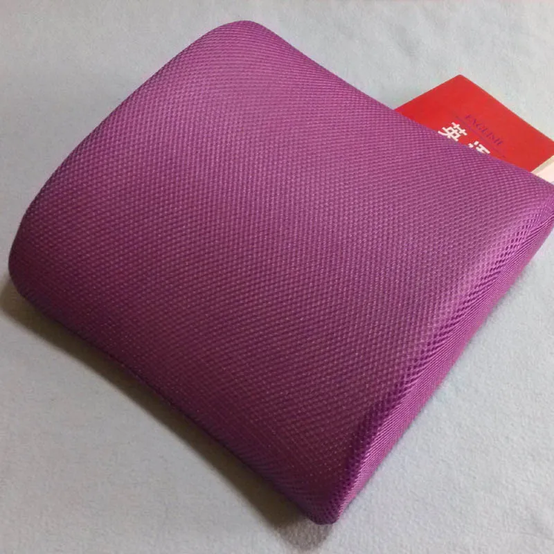 Purple(mesh) Memory Foam офисный Поясничный массажная подушка поясничная подушка для стульев диванная подушка - Цвет: Purple(mesh)