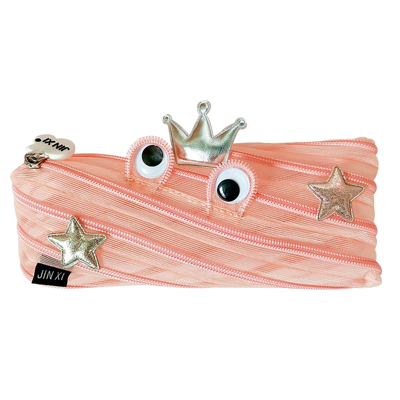 

Cartoon Pencil Case Cute Large Capacity Pen Bag Box Cosmetic Pouchs Gift for Girls Nylon Waterproof Creative School Supplies