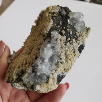 

217g Clacite Fluorite specimen Healing Stone