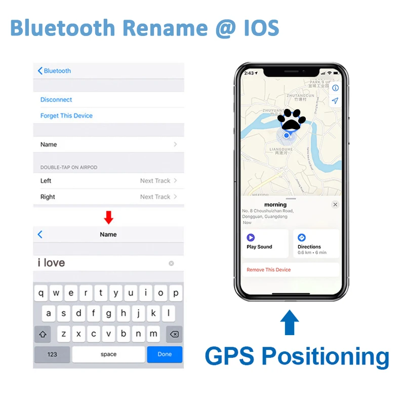 I90000 AirPlus i2000 i5000 i9000 pro A макс. Беспроводная bluetooth наушники с переименовать свет GPS