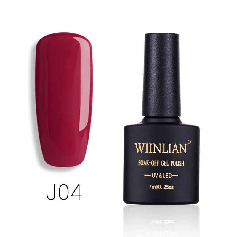 C-J04 7 мл Лак для ногтей Великолепный красный Гель-лак для ногтей Vernis полуперманентное верхнее покрытие Базовое покрытие Гель-лак гель для ногтей - Цвет: C-J04